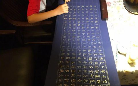 “武打明星”赵文卓孩子爱练字，女儿临《兰亭序》被网友狂赞！ –