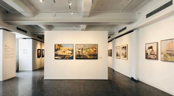 画中的黄浦江45公里滨水岸线,上海久事美术馆推出新展