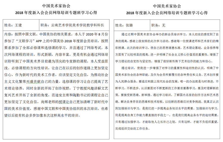 第一期中国美术家协会2018年度新会员网络培训班圆满结束