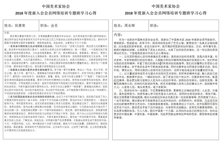 第一期中国美术家协会2018年度新会员网络培训班圆满结束