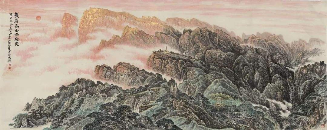 邓代昆草书李白诗《当涂赵炎少府粉图山水歌》八尺条幅欣赏。