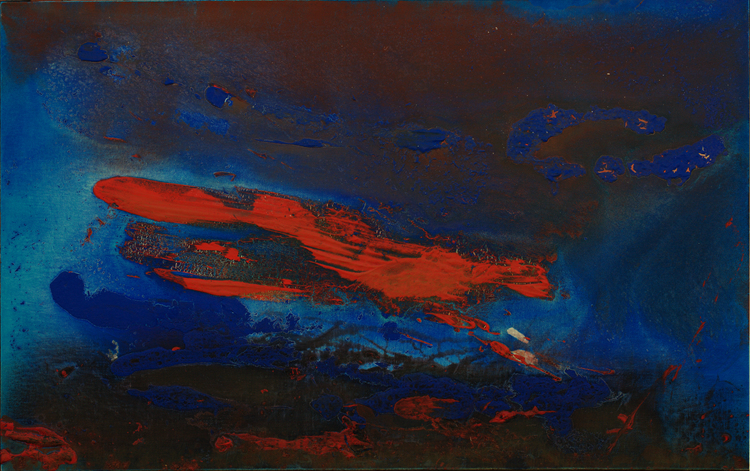 9、马路 一笔红云 丙烯、综合技法100cm×160cm 2014年.jpg “中央美术学院造型艺术年度提名·2020: 炁象·埴象——马路&吕品昌的艺术”