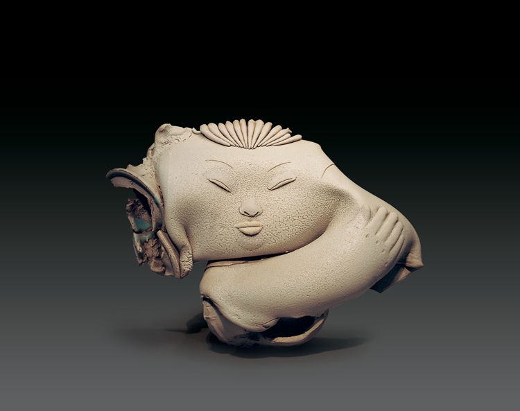 14、吕品昌 阿福no.1 瓷46x15x32cm 1985年.jpg “中央美术学院造型艺术年度提名·2020: 炁象·埴象——马路&吕品昌的艺术”