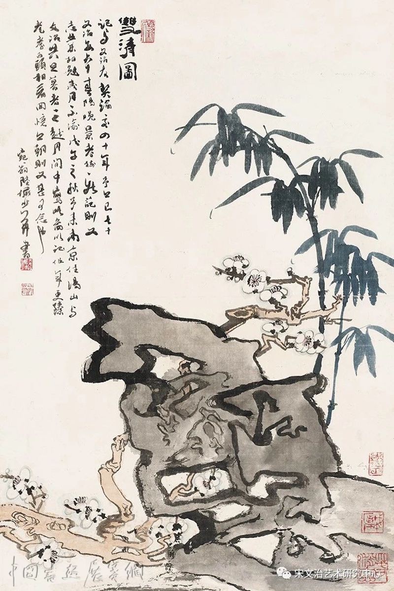 看陆俨少、宋文治、周昌谷的“丹青之谊”，上海联展三家经典| 中国书画展赛网