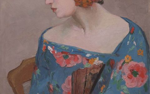 近百件潘玉良画作成都将展，包括《戴花执扇女》《自画像》