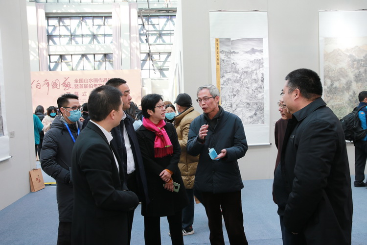2020“伯年国艺”全国山水画作品展在杭州市瓜沥镇开幕