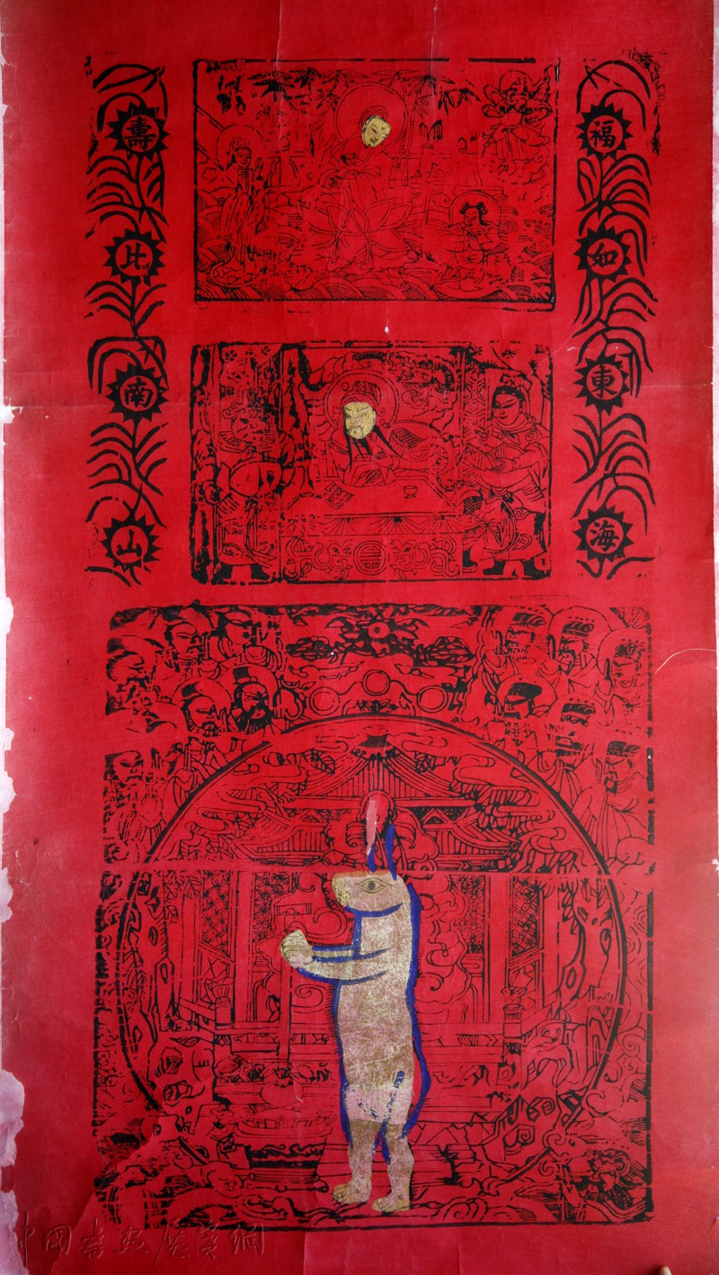 年画之美|北京民俗版画中的文武门神、戏曲人物等
