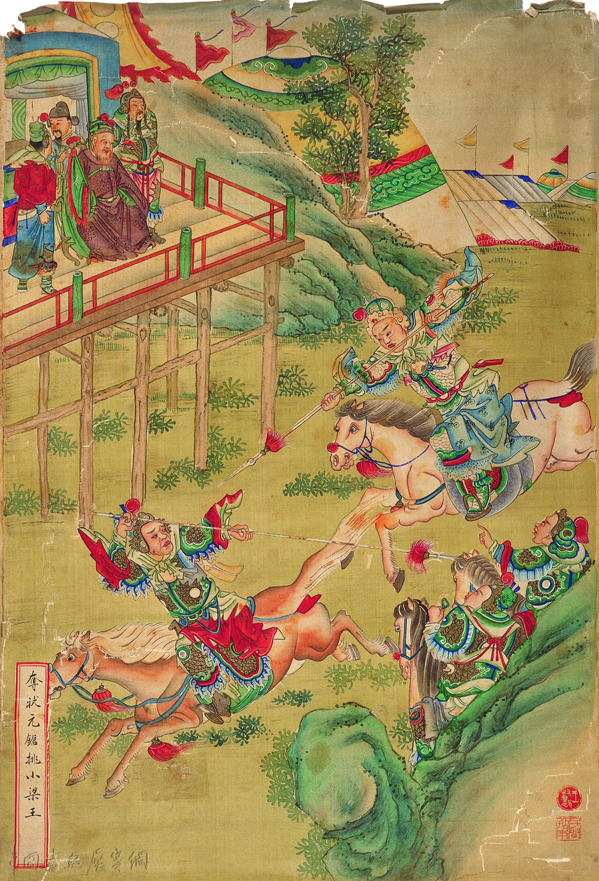 年画之美|北京民俗版画中的文武门神、戏曲人物等| 中国书画展赛网