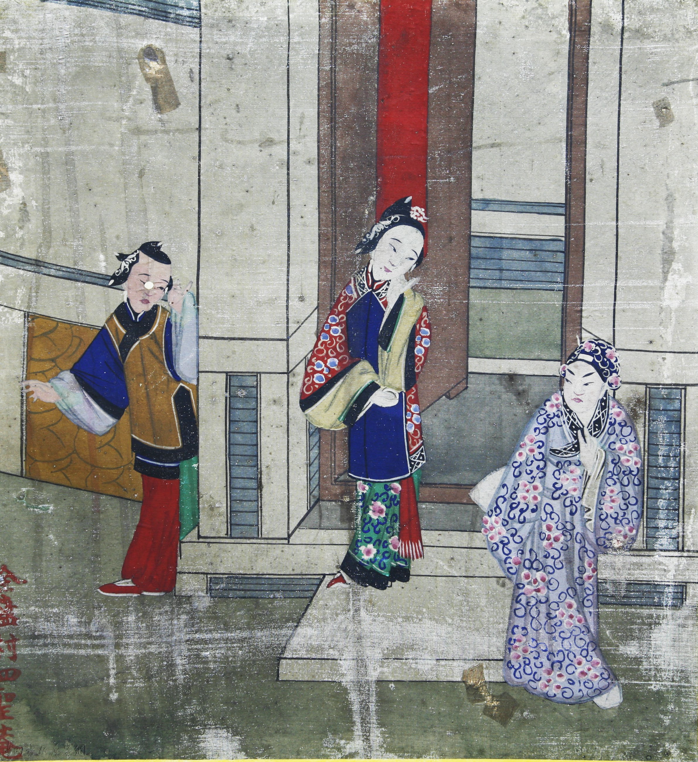 年画之美|北京民俗版画中的文武门神、戏曲人物等