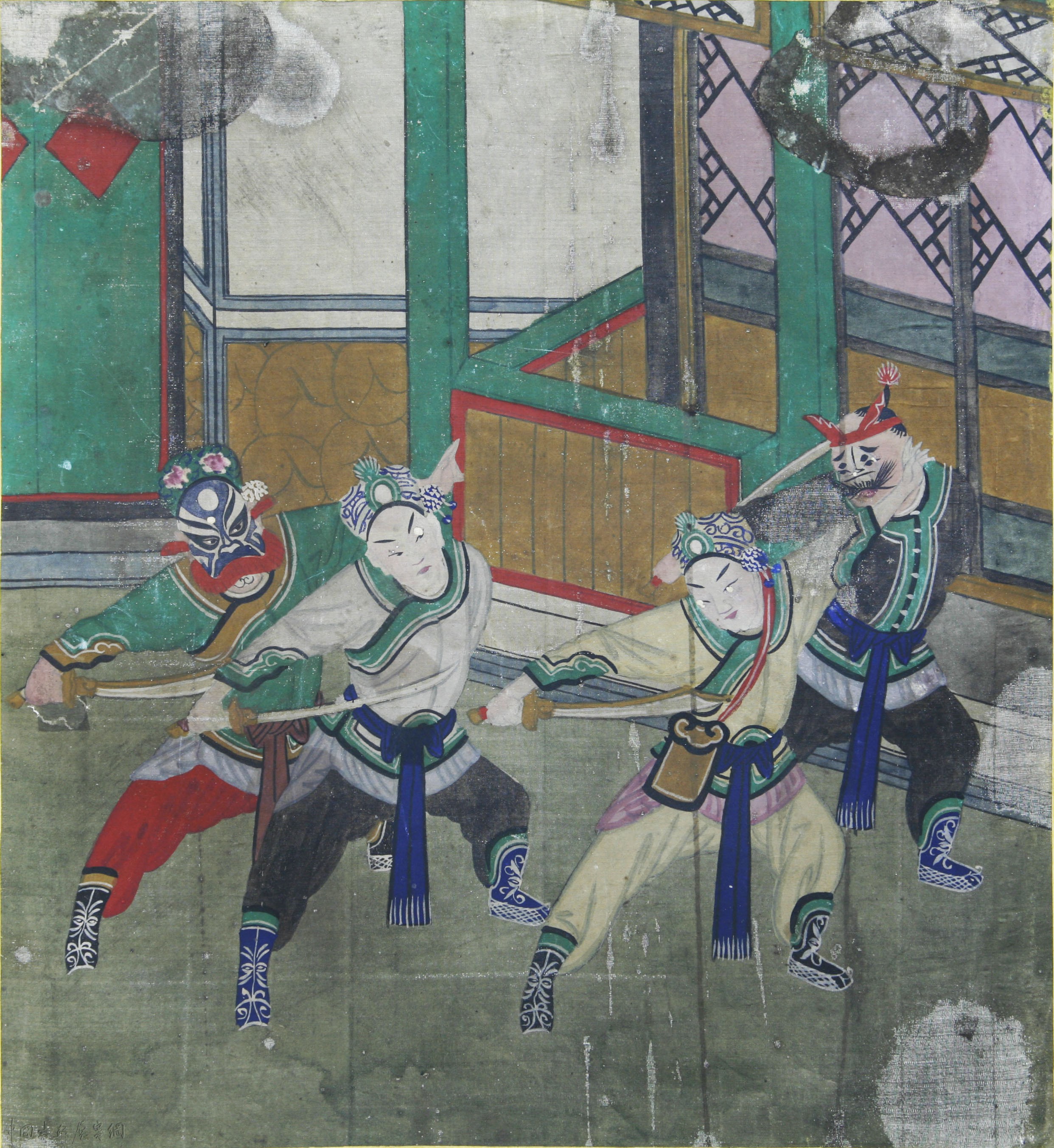 年画之美|北京民俗版画中的文武门神、戏曲人物等| 书画展赛网
