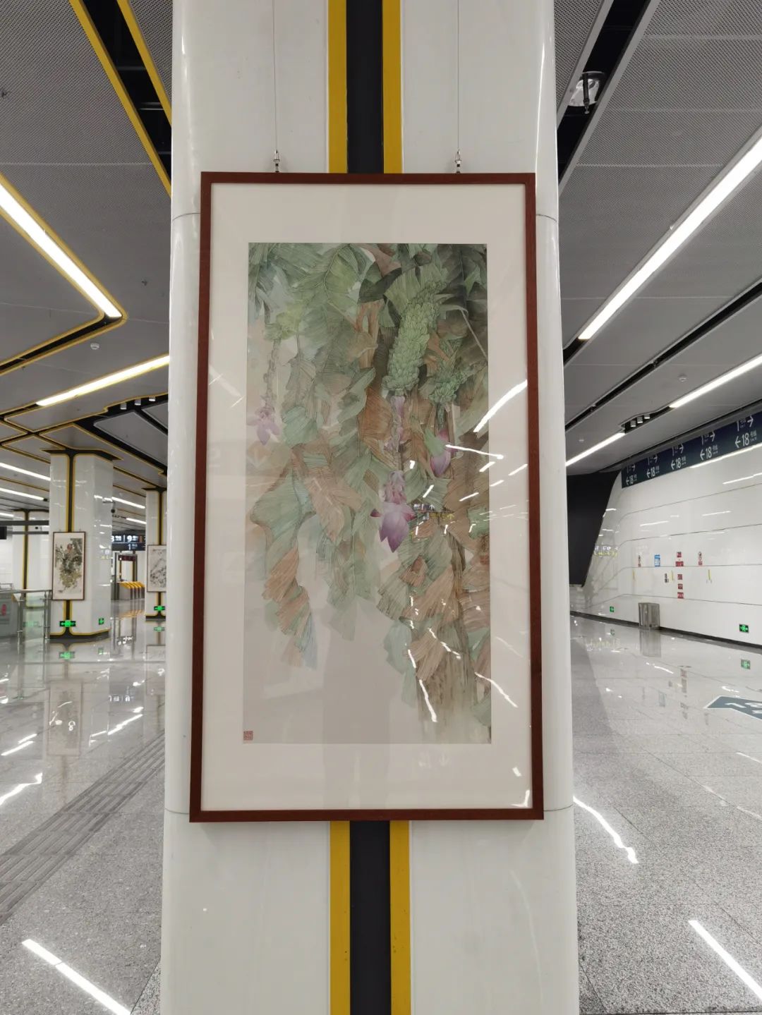 现场 | 用艺术点缀旅途——开往春天地铁书画展开展 用艺术点缀旅途——开往春天地铁书画展开展