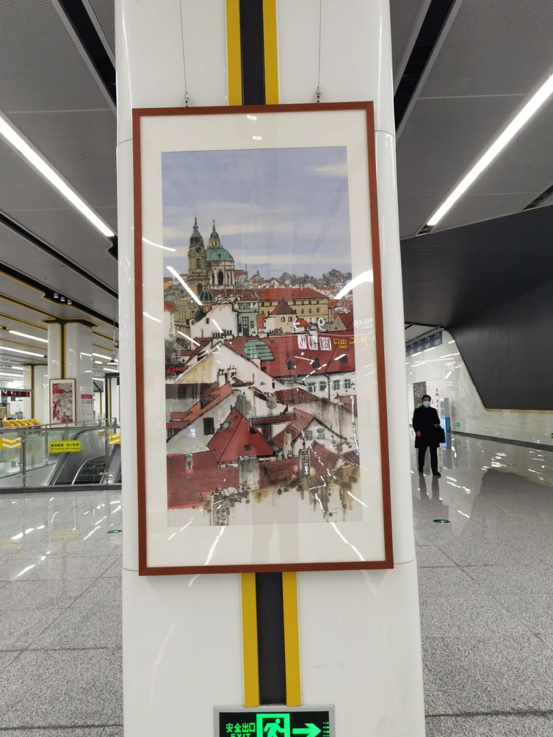 现场 | 用艺术点缀旅途——开往春天地铁书画展开展 用艺术点缀旅途——开往春天地铁书画展开展
