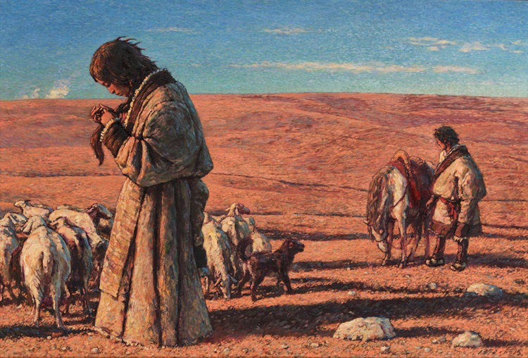 05孙景波《大山谷》,油画,80cm×113cm,1992.jpg 万古雪域开新篇——庆祝西藏和平解放70周年美术摄影展在京开幕