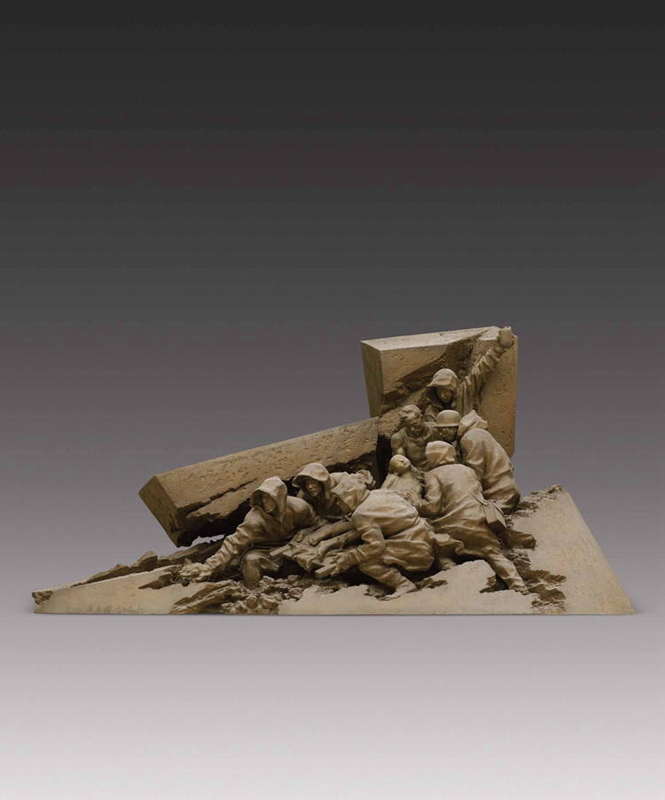 150-《风雨同舟》-邓柯-雕塑-215 cm×400 cm×168 cm.jpg 徐里:弘扬伟大建党精神 推动新时代中国美术事业高质量发展——习近平总书记“七一”重要讲话学习体会