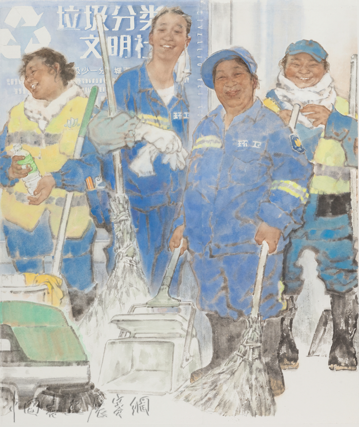 上海美术大展开幕,显目位置“让位”给青年艺术家