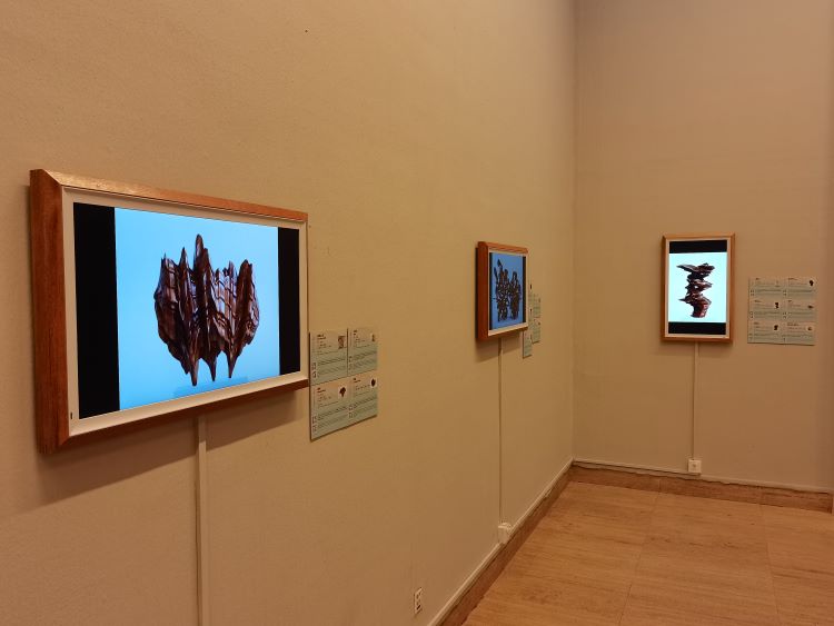 画屏展示现场.jpg “生命之光”第九届北京双年展在京开幕——117个国家和地区美术家为北京冬奥和国际抗疫谱写生命赞歌