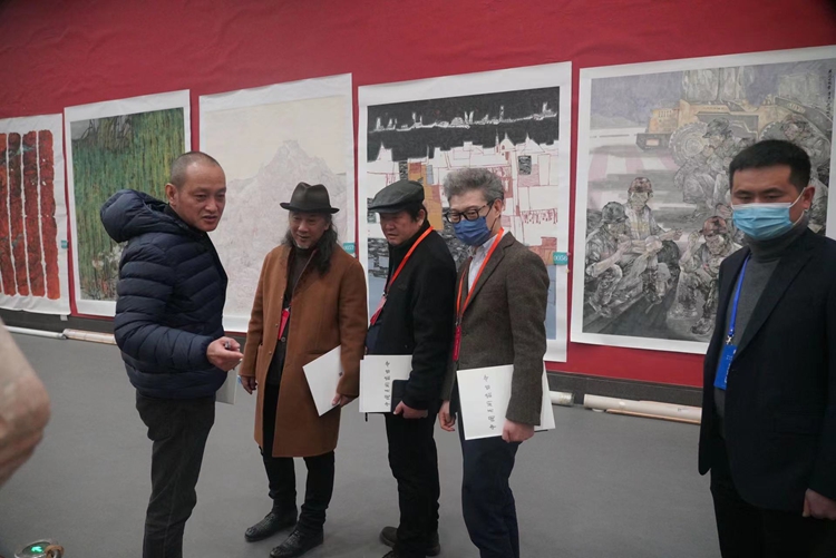 16.jpg “第七届全国青年美术作品展览”复评工作在杭州举行