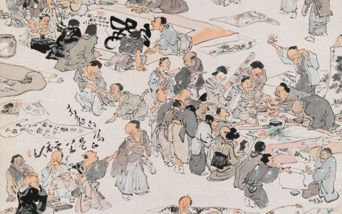 传统日本画最后的大家，伦敦展河锅晓斋
