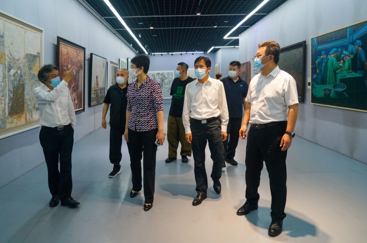 微信图片_20220712214205.jpg 第四届“邮驿路 运河情”全国美术作品展在江苏高邮开幕