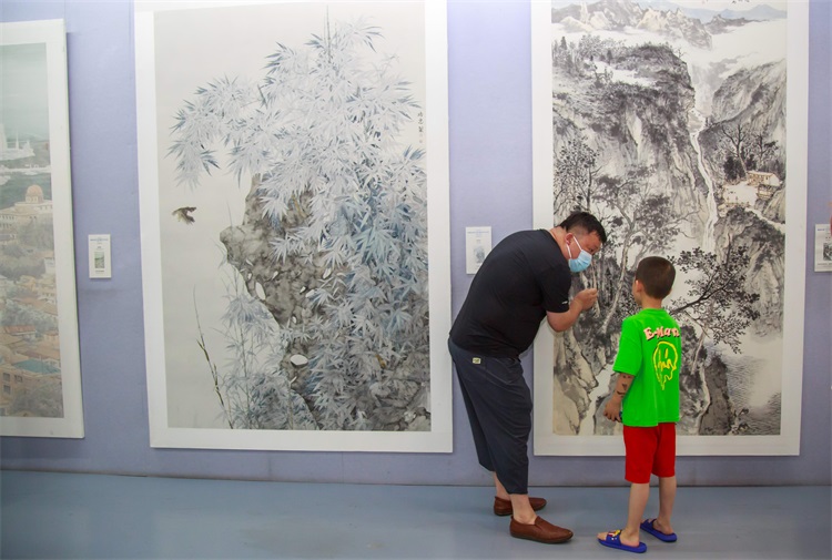 微信图片_20220712214212.jpg 第四届“邮驿路 运河情”全国美术作品展在江苏高邮开幕