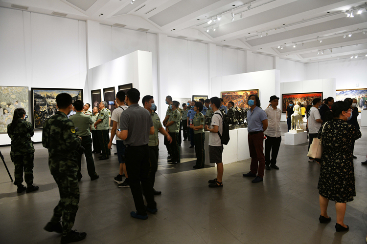 武警部队庆祝中国共产党成立100周年 暨第四届美术书法摄影展在京开幕
