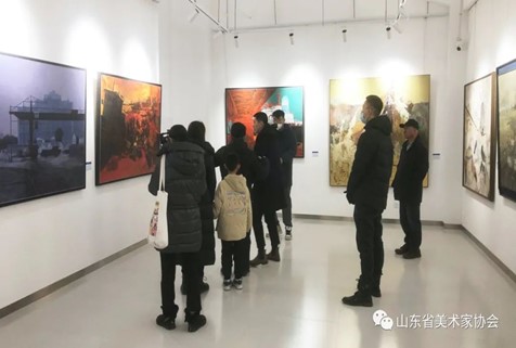 喜庆二十大——蓝色齐鲁·首届山东省新文艺群体美术作品展在青岛举办