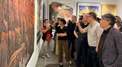 甘肃省送“第十四届全国美展”展区参评中国画、油画作品展开幕 | 中国书画展赛网