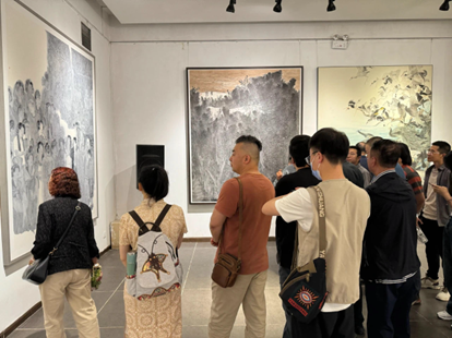 甘肃省送“第十四届全国美展”展区参评中国画、油画作品展开幕 | 中国书画展赛网