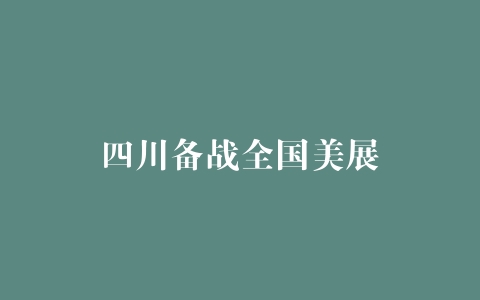 四川备战全国美展
