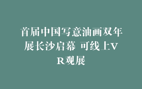 首届中国写意油画双年展长沙启幕 可线上VR观展